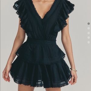 Love shack fancy black Gwen dress